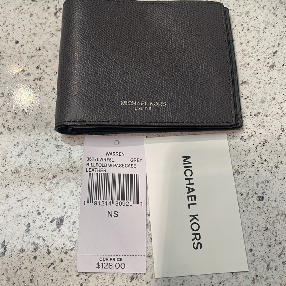 Gray Michael Kors Men’s Wallet - Picture 3 of 4